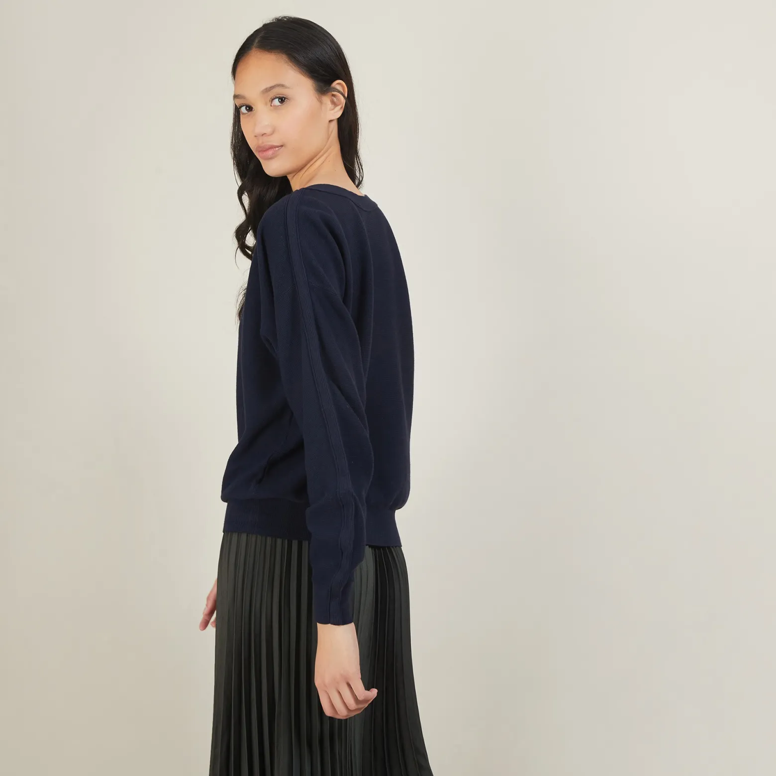 Montagut Cotton cashmere boat neck sweater - Felice