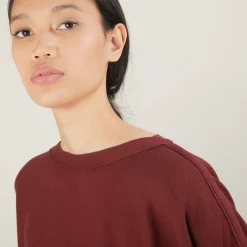 Montagut Cotton cashmere boat neck sweater - Felice