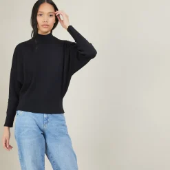 Montagut Cotton cashmere high neck sweater - Fanny