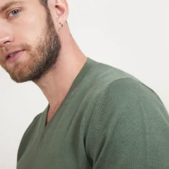 Montagut Cotton cashmere V-neck sweater - Brent