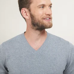 Montagut Cotton cashmere V-neck sweater - Brent