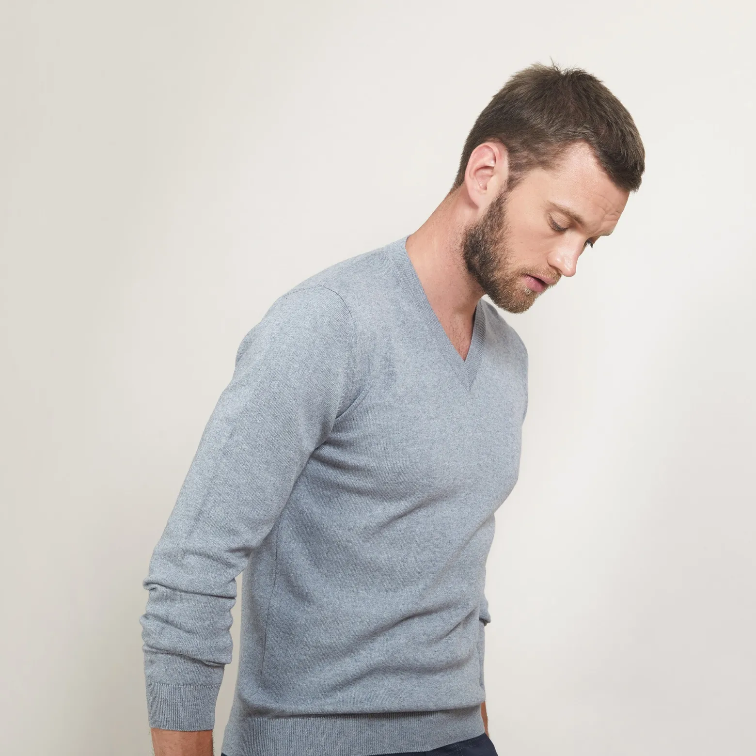 Montagut Cotton cashmere V-neck sweater - Brent