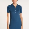 Montagut Cotton dress with polo collar - JACEE