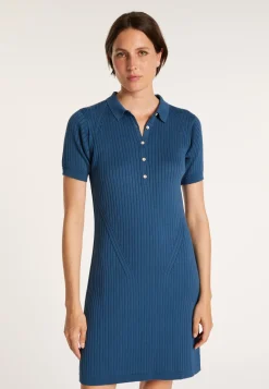 Montagut Cotton dress with polo collar - JACEE
