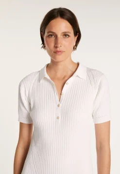 Montagut Cotton dress with polo collar - JACEE