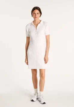 Montagut Cotton dress with polo collar - JACEE