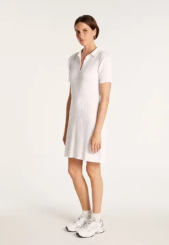 Montagut Cotton dress with polo collar - JACEE