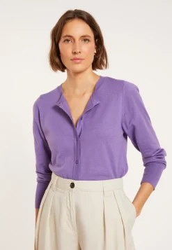 Montagut Cotton round neck cardigan - Manel