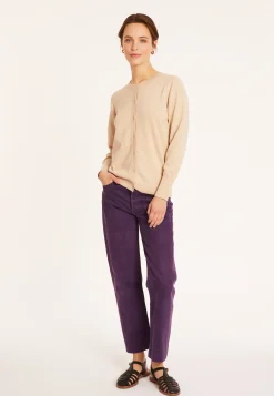 Montagut Cotton round neck cardigan - Manel