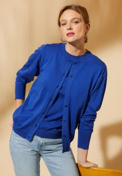 Montagut Cotton round neck cardigan - Manel