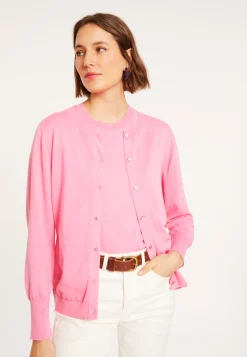 Montagut Cotton round neck cardigan - Manel