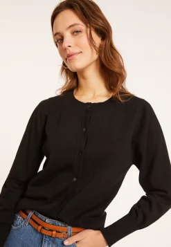 Montagut Cotton round neck cardigan - Manel