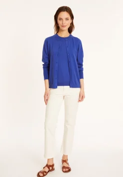 Montagut Cotton round neck cardigan - Manel