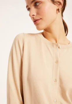 Montagut Cotton round neck cardigan - Manel