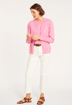 Montagut Cotton round neck cardigan - Manel