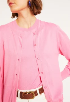 Montagut Cotton round neck cardigan - Manel