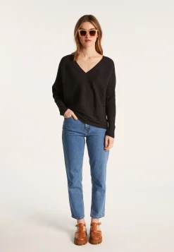 Montagut Cotton sweater with batwing sleeves - Lison