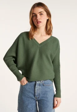 Montagut Cotton sweater with batwing sleeves - Lison