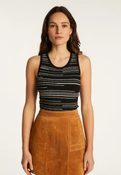 Montagut Cotton Tank Top and Stripes - Doja