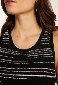 Montagut Cotton Tank Top and Stripes - Doja