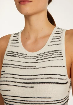 Montagut Cotton Tank Top and Stripes - Doja