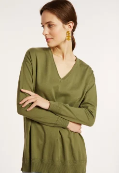 Montagut Cotton V-neck sweater - Meve