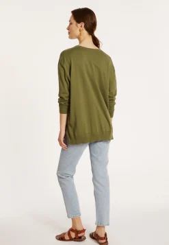 Montagut Cotton V-neck sweater - Meve