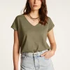 Montagut Cotton V-neck T-shirt - Dasha