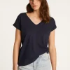 Montagut Cotton V-neck T-shirt - Dasha