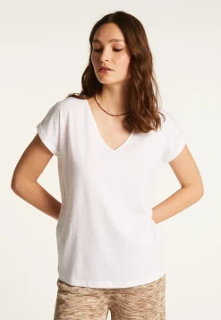 Montagut Cotton V-neck T-shirt - Dasha