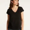 Montagut Cotton V-neck T-shirt - Dasha