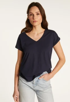 Montagut Cotton V-neck T-shirt - Dasha