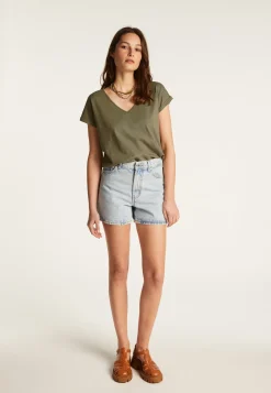 Montagut Cotton V-neck T-shirt - Dasha