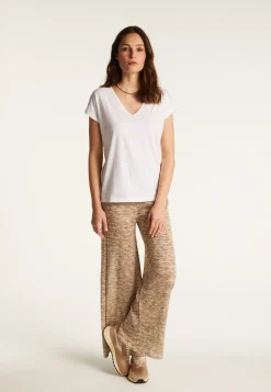 Montagut Cotton V-neck T-shirt - Dasha