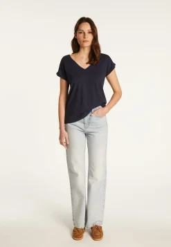 Montagut Cotton V-neck T-shirt - Dasha