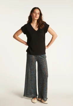 Montagut Cotton V-neck T-shirt - Dasha