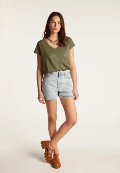 Montagut Cotton V-neck T-shirt - Dasha