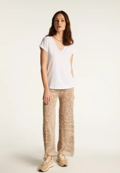Montagut Cotton V-neck T-shirt - Dasha