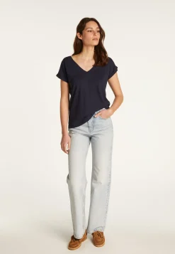 Montagut Cotton V-neck T-shirt - Dasha