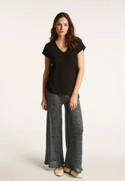 Montagut Cotton V-neck T-shirt - Dasha