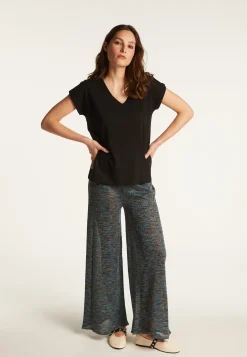 Montagut Cotton V-neck T-shirt - Dasha