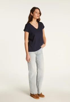Montagut Cotton V-neck T-shirt - Dasha