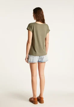 Montagut Cotton V-neck T-shirt - Dasha