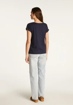 Montagut Cotton V-neck T-shirt - Dasha
