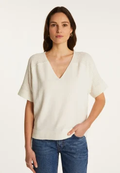 Montagut Cotton V-neck T-shirt - Devy