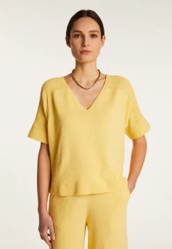 Montagut Cotton V-neck T-shirt - Devy