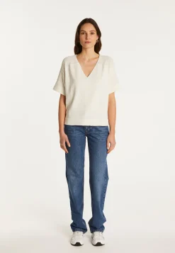 Montagut Cotton V-neck T-shirt - Devy