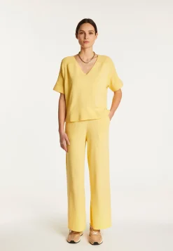 Montagut Cotton V-neck T-shirt - Devy
