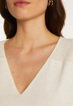 Montagut Cotton V-neck T-shirt - Devy