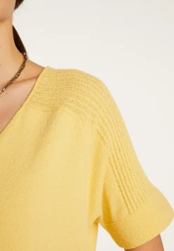Montagut Cotton V-neck T-shirt - Devy